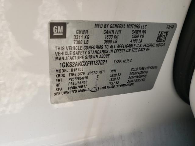 Photo 9 VIN: 1GKS2AKCXFR137021 - GMC YUKON SLE 