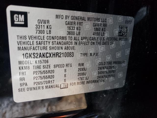 Photo 9 VIN: 1GKS2AKCXHR210083 - GMC YUKON SLE 