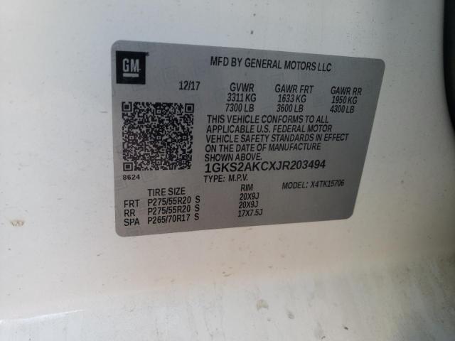 Photo 9 VIN: 1GKS2AKCXJR203494 - GMC YUKON SLE 