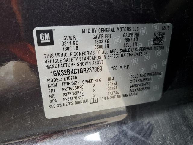 Photo 13 VIN: 1GKS2BKC1GR237869 - GMC YUKON 