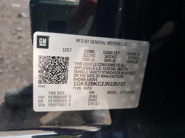 Photo 9 VIN: 1GKS2BKC2JR225737 - GMC YUKON SLT 