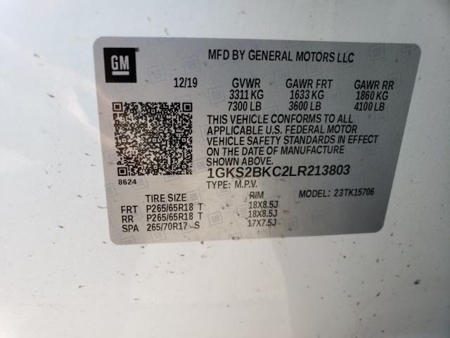 Photo 9 VIN: 1GKS2BKC2LR213803 - GMC YUKON SLT 