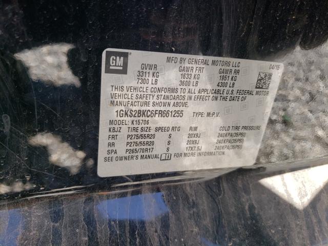 Photo 9 VIN: 1GKS2BKC6FR661255 - GMC YUKON SLT 