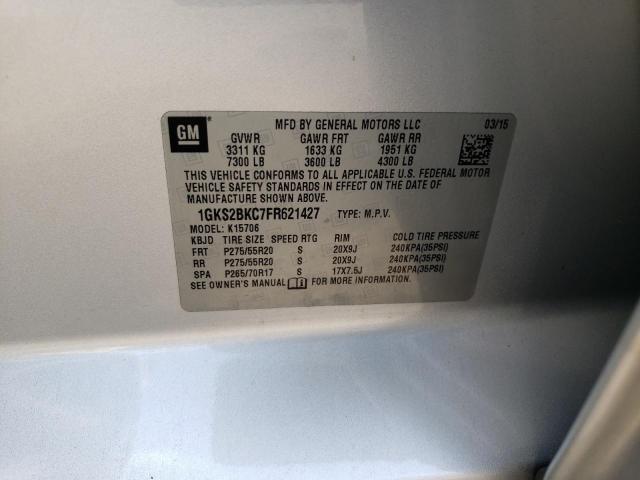 Photo 9 VIN: 1GKS2BKC7FR621427 - GMC YUKON SLT 