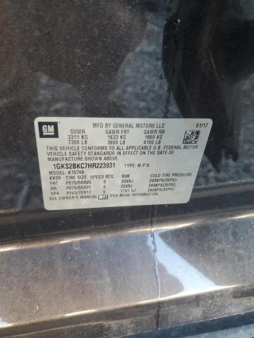 Photo 12 VIN: 1GKS2BKC7HR223931 - GMC YUKON SLT 