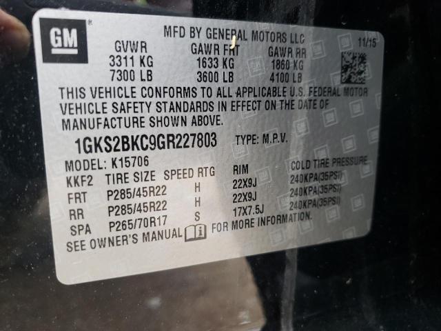 Photo 12 VIN: 1GKS2BKC9GR227803 - GMC YUKON SLT 