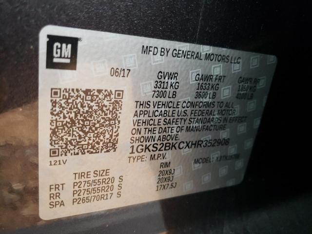 Photo 9 VIN: 1GKS2BKCXHR352908 - GMC YUKON SLT 