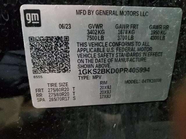 Photo 12 VIN: 1GKS2BKD0PR405994 - GMC YUKON SLT 