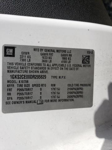 Photo 9 VIN: 1GKS2CE00DR295829 - GMC YUKON SLT 