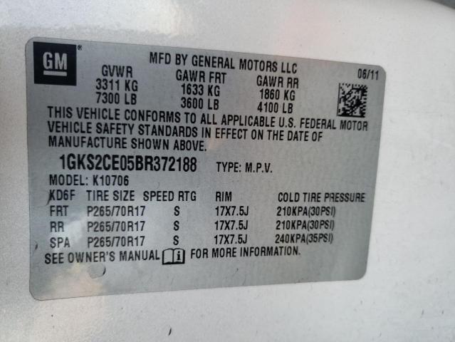 Photo 9 VIN: 1GKS2CE05BR372188 - GMC YUKON SLT 