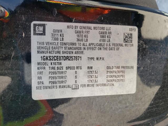 Photo 9 VIN: 1GKS2CE07DR257871 - GMC YUKON SLT 