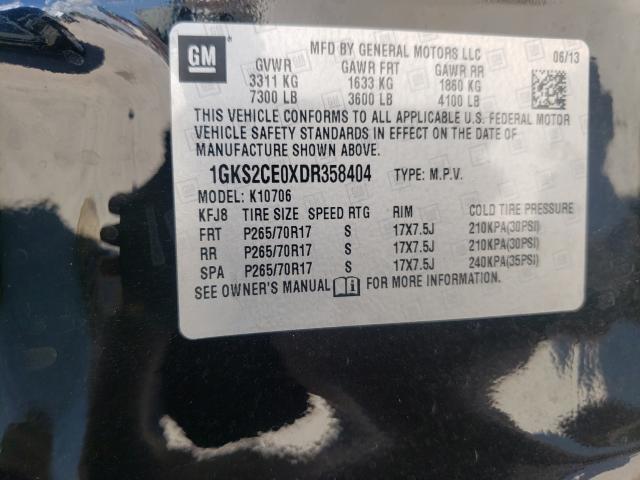 Photo 9 VIN: 1GKS2CE0XDR358404 - GMC YUKON SLT 