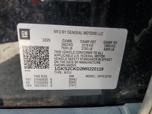 Photo 12 VIN: 1GKS2CKD2MR220119 - GMC YUKON AT4 