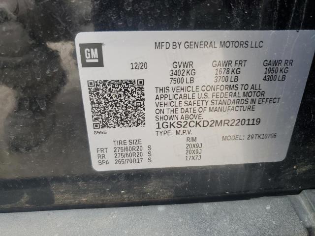 Photo 12 VIN: 1GKS2CKD2MR220119 - GMC YUKON AT4 