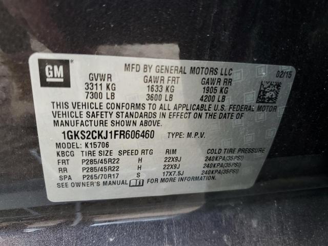 Photo 12 VIN: 1GKS2CKJ1FR606460 - GMC YUKON 