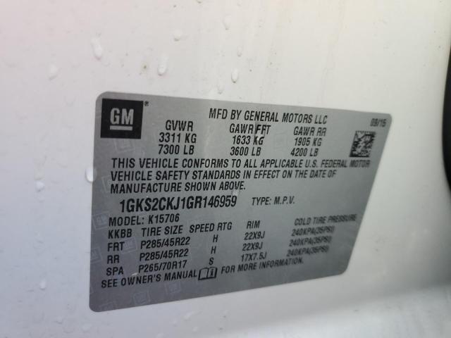 Photo 12 VIN: 1GKS2CKJ1GR146959 - GMC YUKON DENA 