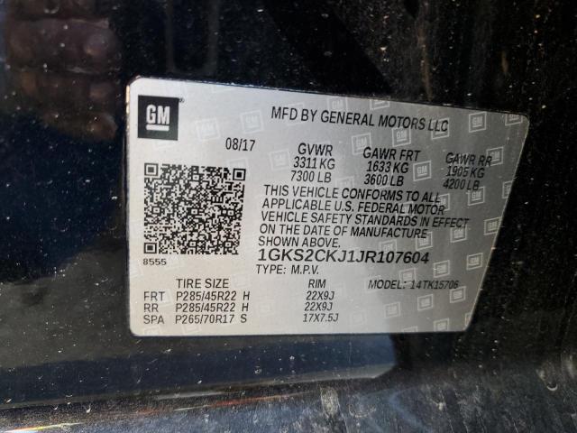 Photo 12 VIN: 1GKS2CKJ1JR107604 - GMC YUKON 