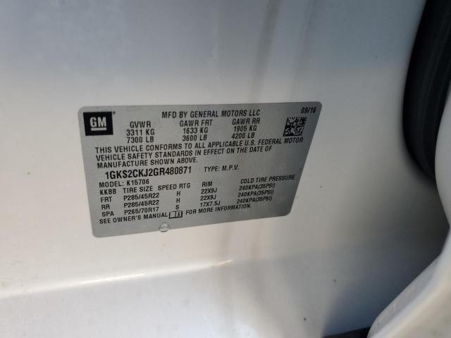 Photo 12 VIN: 1GKS2CKJ2GR480871 - GMC YUKON DENA 