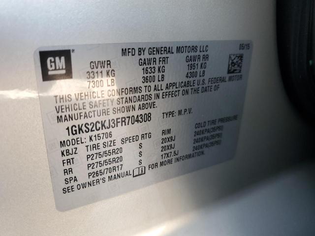 Photo 12 VIN: 1GKS2CKJ3FR704308 - GMC YUKON 