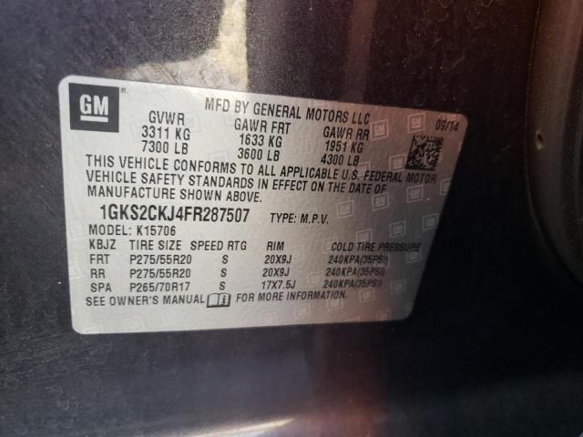 Photo 12 VIN: 1GKS2CKJ4FR287507 - GMC YUKON DENA 