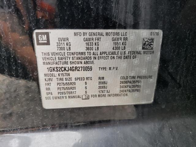 Photo 12 VIN: 1GKS2CKJ4GR270059 - GMC YUKON DENA 