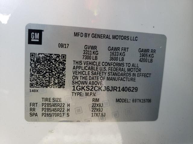 Photo 9 VIN: 1GKS2CKJ6JR140629 - GMC YUKON 