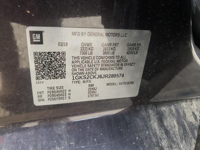 Photo 9 VIN: 1GKS2CKJ6JR289574 - GMC YUKON DENA 