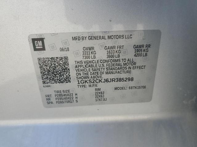 Photo 12 VIN: 1GKS2CKJ6JR385298 - GMC YUKON 