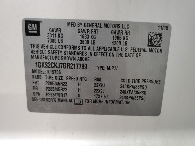 Photo 13 VIN: 1GKS2CKJ7GR217789 - GMC YUKON DENA 