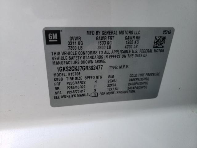 Photo 12 VIN: 1GKS2CKJ7GR392477 - GMC YUKON DENA 