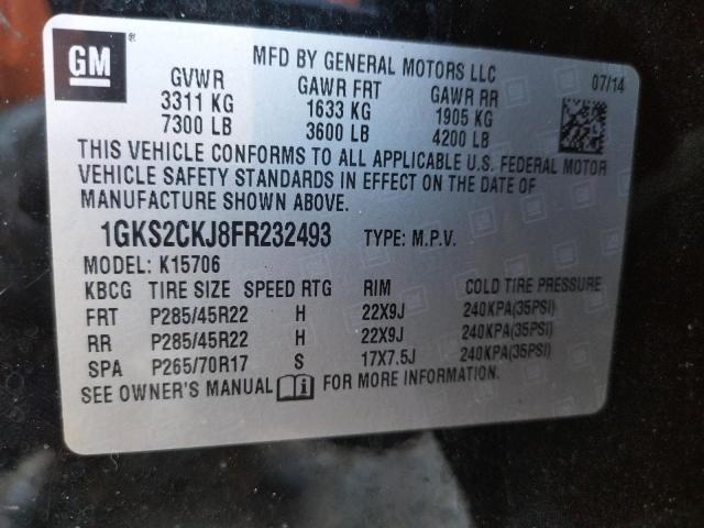 Photo 13 VIN: 1GKS2CKJ8FR232493 - GMC YUKON DENA 