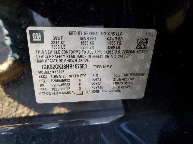 Photo 13 VIN: 1GKS2CKJ8HR167650 - GMC YUKON DENA 