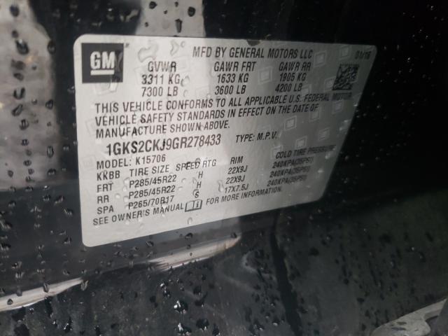 Photo 9 VIN: 1GKS2CKJ9GR278433 - GMC YUKON DENA 