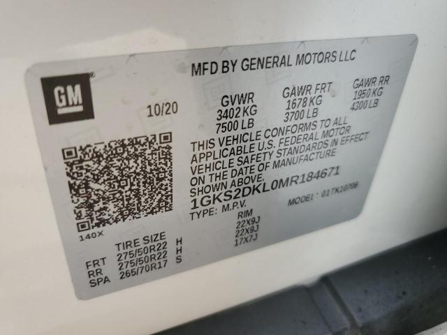 Photo 9 VIN: 1GKS2DKL0MR184671 - GMC YUKON DENA 