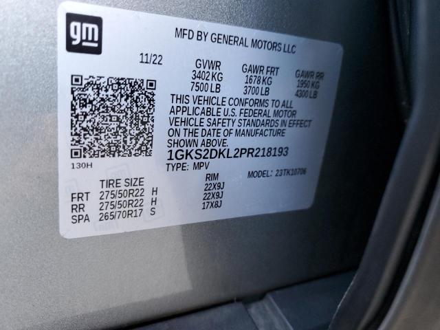 Photo 12 VIN: 1GKS2DKL2PR218193 - GMC YUKON DENA 