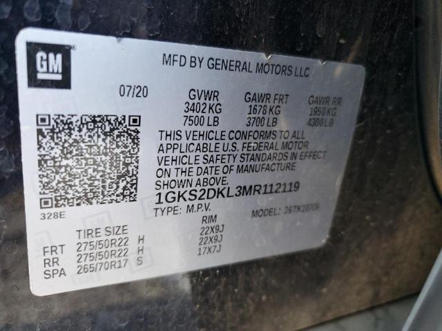 Photo 12 VIN: 1GKS2DKL3MR112119 - GMC YUKON DENA 