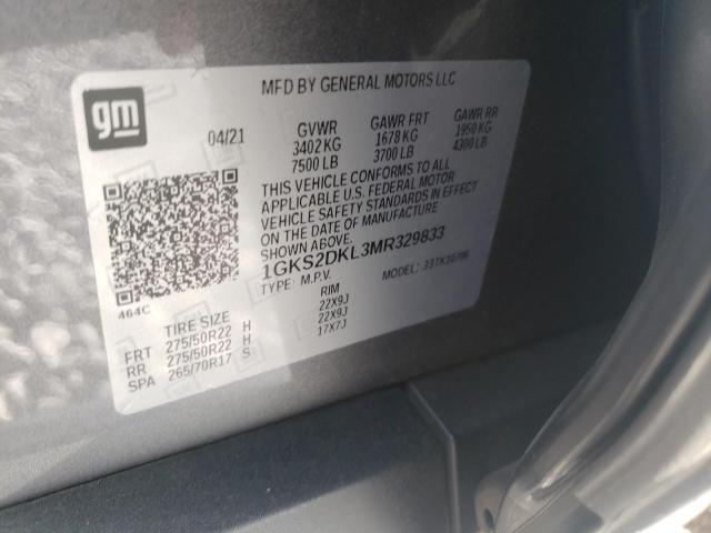 Photo 9 VIN: 1GKS2DKL3MR329833 - GMC YUKON DENA 