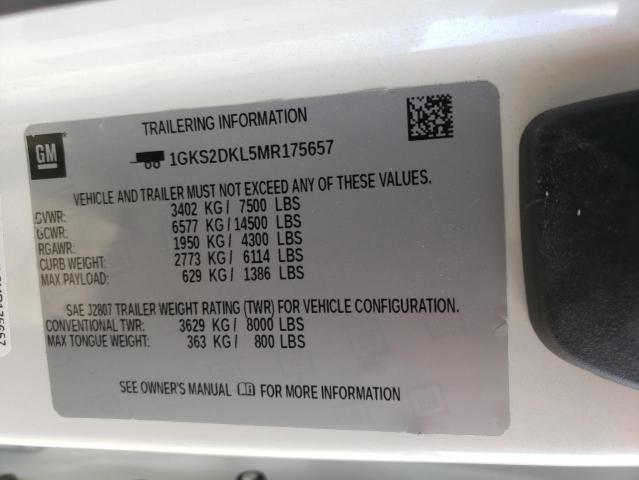 Photo 9 VIN: 1GKS2DKL5MR175657 - GMC YUKON DENA 