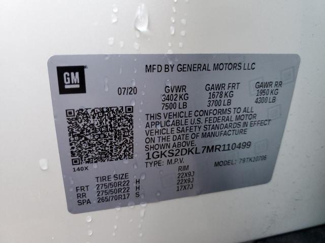 Photo 9 VIN: 1GKS2DKL7MR110499 - GMC YUKON DENA 