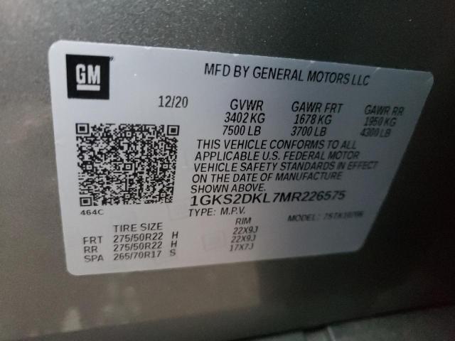 Photo 12 VIN: 1GKS2DKL7MR226575 - GMC YUKON 