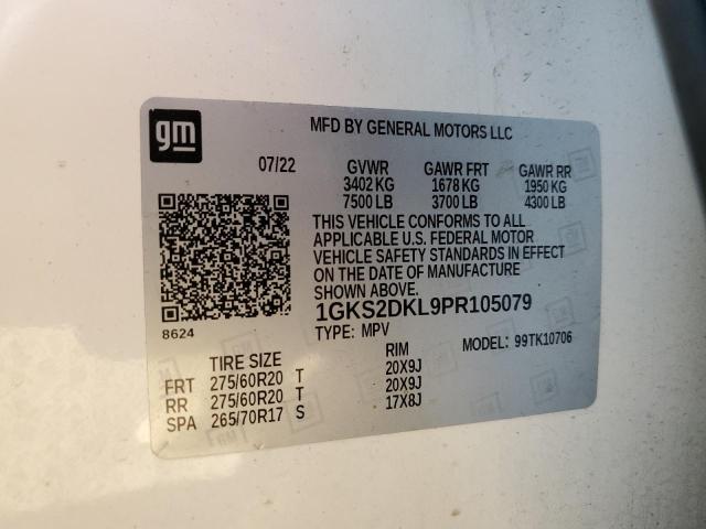 Photo 12 VIN: 1GKS2DKL9PR105079 - GMC YUKON DENA 