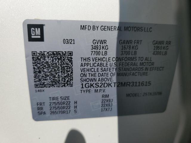 Photo 13 VIN: 1GKS2DKT2MR311615 - GMC YUKON DENA 