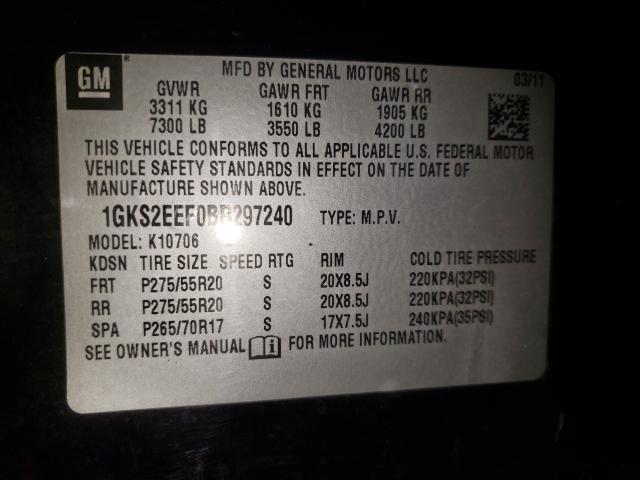 Photo 9 VIN: 1GKS2EEF0BR297240 - GMC YUKON DENA 