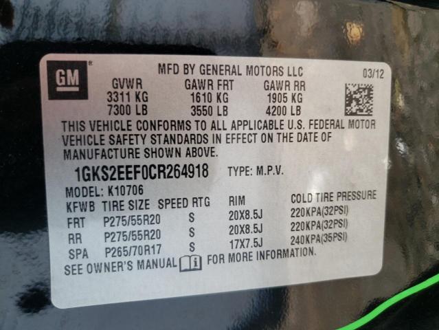 Photo 9 VIN: 1GKS2EEF0CR264918 - GMC YUKON DENA 