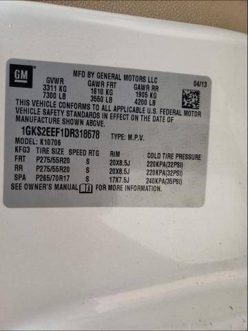 Photo 9 VIN: 1GKS2EEF1DR318678 - GMC YUKON DENA 