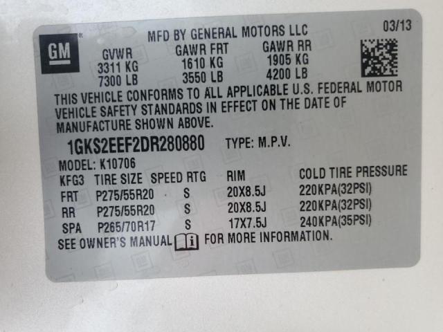 Photo 12 VIN: 1GKS2EEF2DR280880 - GMC YUKON DENA 