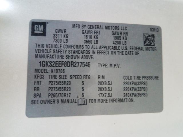 Photo 9 VIN: 1GKS2EEF8DR277546 - GMC YUKON SLT 