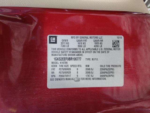 Photo 9 VIN: 1GKS2EEF9BR196777 - GMC YUKON DENA 