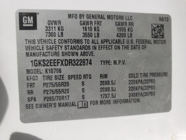 Photo 9 VIN: 1GKS2EEFXDR322874 - GMC YUKON DENA 