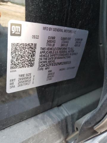 Photo 12 VIN: 1GKS2FED2NR288015 - GMC YUKON XL K 